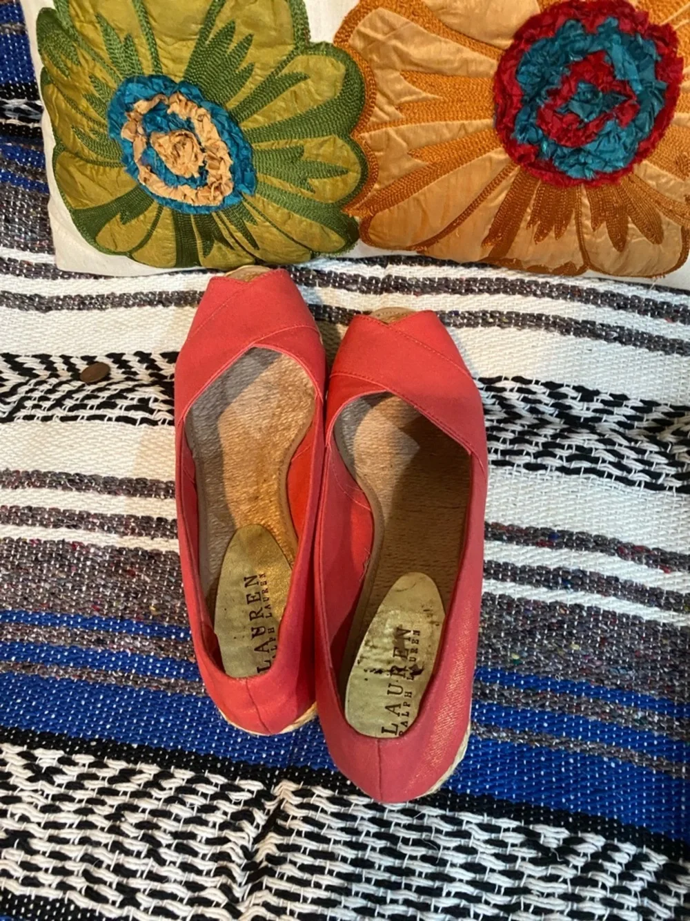 Ralph Lauren Cecilia espadrille wedges 9B